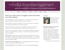Tablet Screenshot of mindfultimemanagement.com